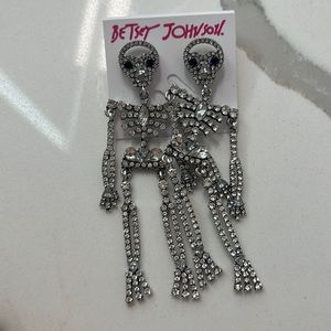 Betsy Johnson Halloween skeleton earrings